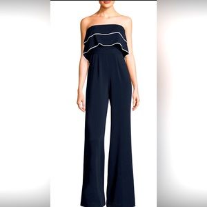 Navy sleeveless jumpsuit in excellent condition.
